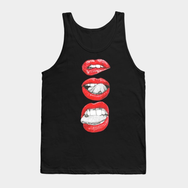 Feminine lips Tank Top by Créa'RiBo